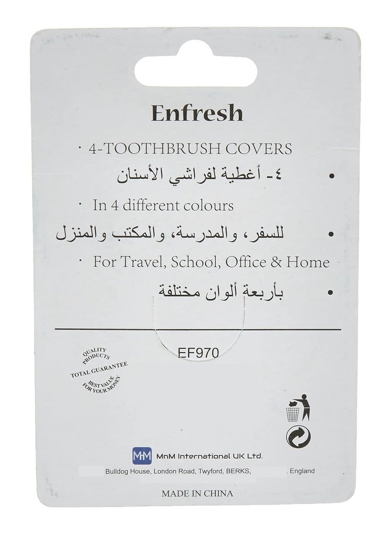 Enfresh Toothbrush Covers - 4 Pieces