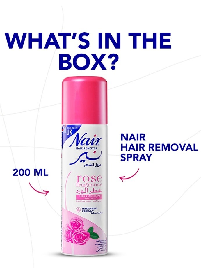 Nair Rose Extract Hair Removal Spray 200 ML