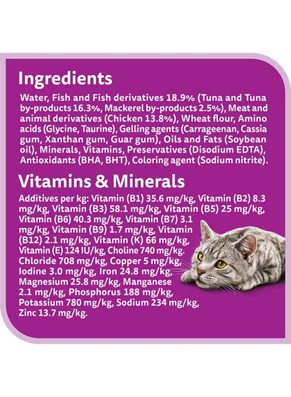 Whiskas Wet Cat Food Tuna 80G X 4