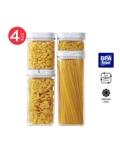 Cosmoplast Lock 2 Go Square Fliplock Canisters Set