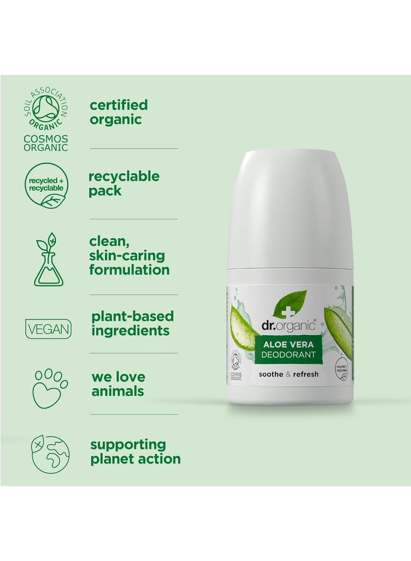 Dr.Organic Aloe Vera Deodorant Roll On 50 ML