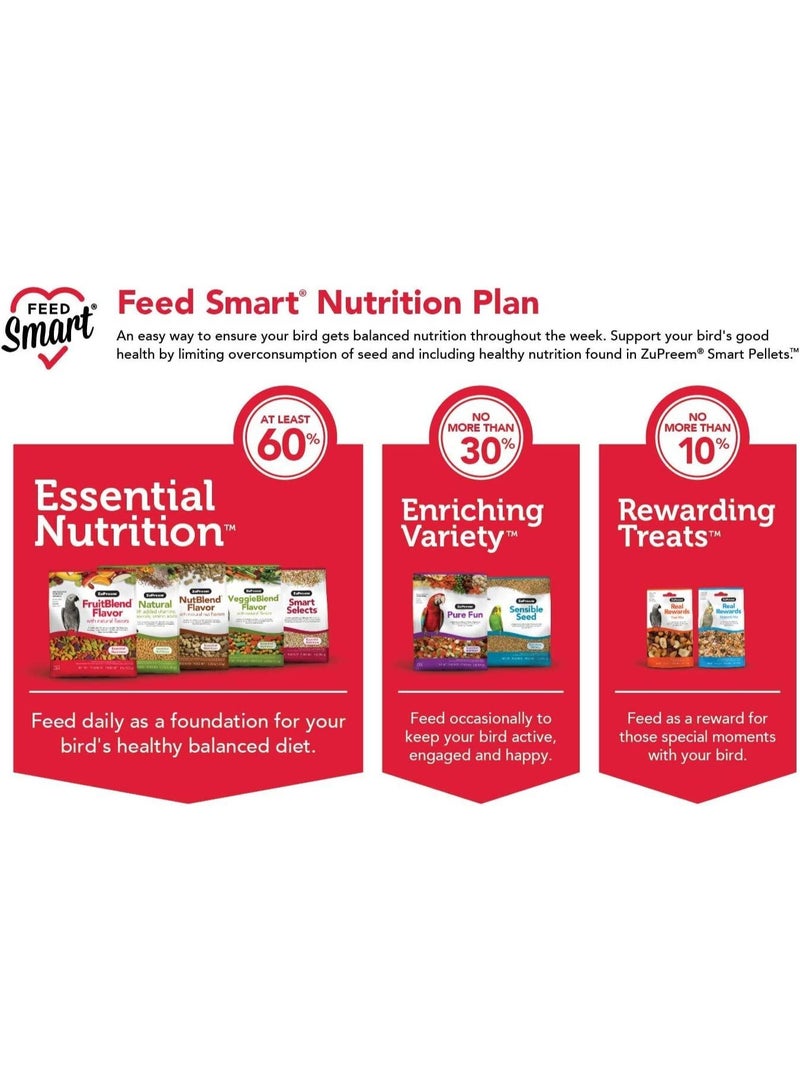 ZuPreem FruitBlend Flavor Pellets Bird Food 907g