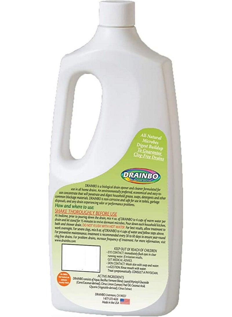 All Natural Drain Cleaner 32oz - DRAINBO