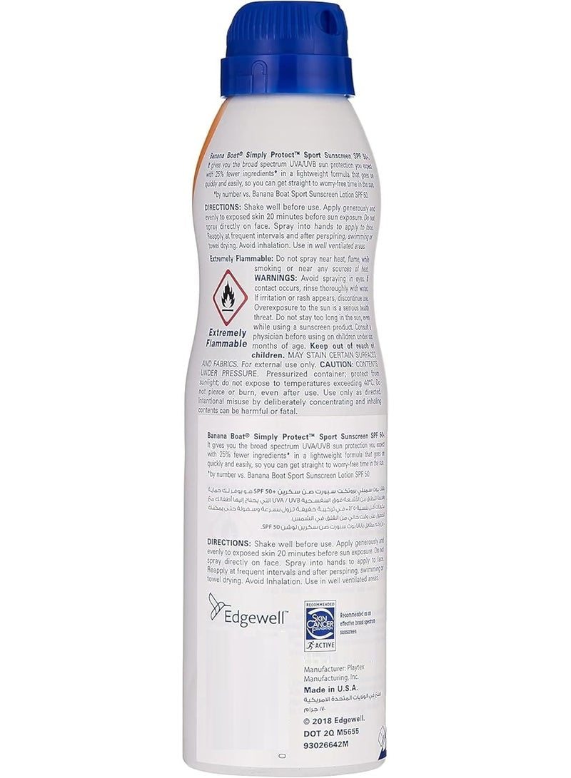 Banana Boat SPF 50 Sport Sunscreen Spray