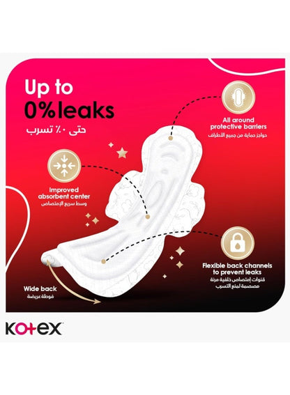 Kotex Maxi Protect Overnight Pads 16 Count