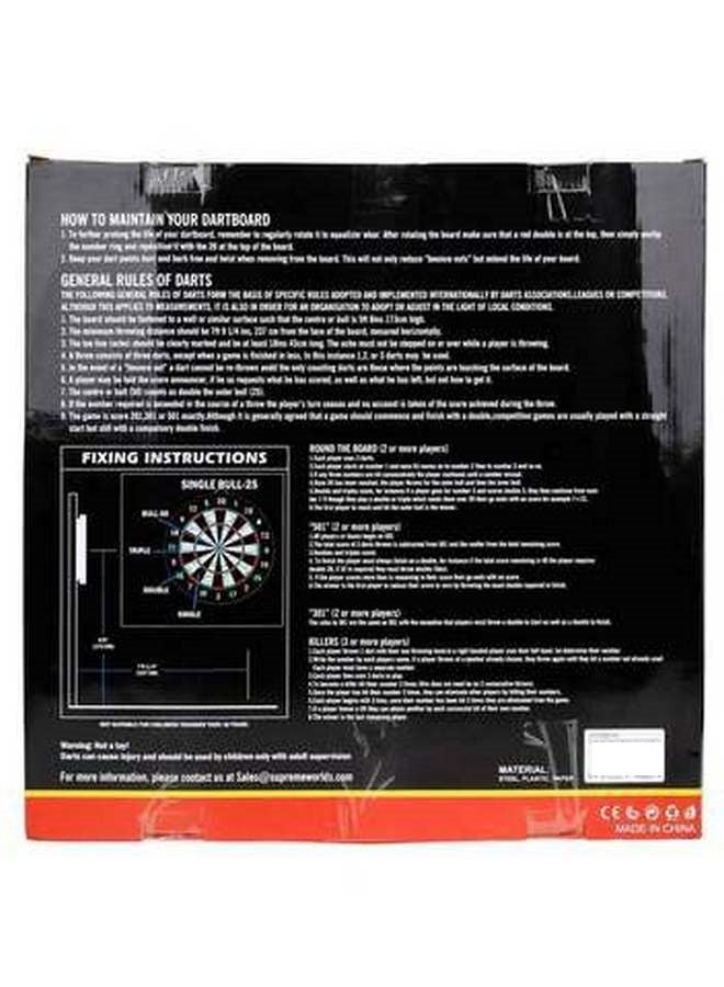 Supreme Sports Flocked Dartboard with Darts by SUP