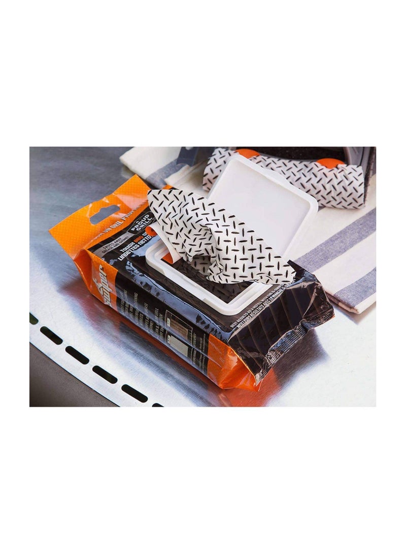 Q-Swiper Grill Cleaner Wipe Set 40 Pcs Proud Grill