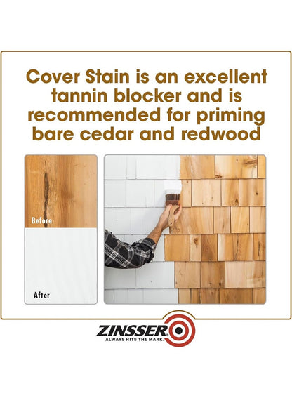 Zinsser High Hide Cover Stain Primer And Sealer White 946 ML