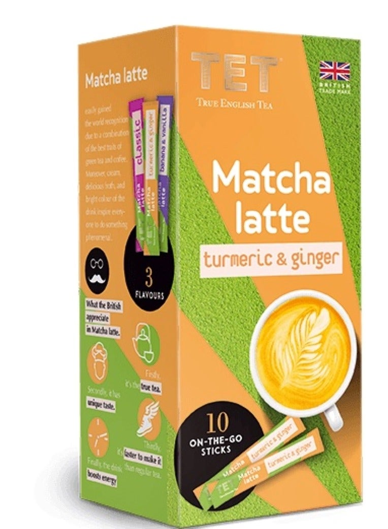 TET True English Tea Matcha Latte Turmeric & Ginger