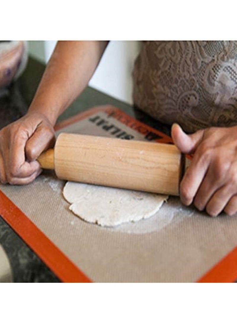 BILLI Wooden Rolling Pin 12 Inch - Premium Kitchen Tool