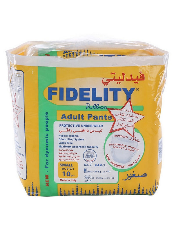 FIDELITY Adult Pull On Pants - Small, Premium Quality