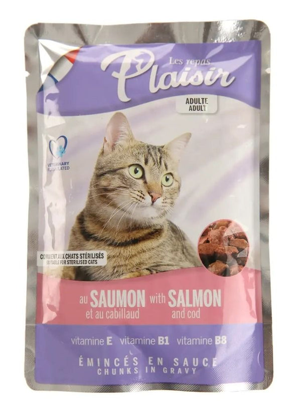 Les Repas Wet Cat Food Chunks Salmon & Cod