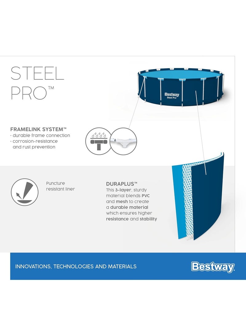Bestway Steel Pro Frame Pool 3.05M - Premium Quality