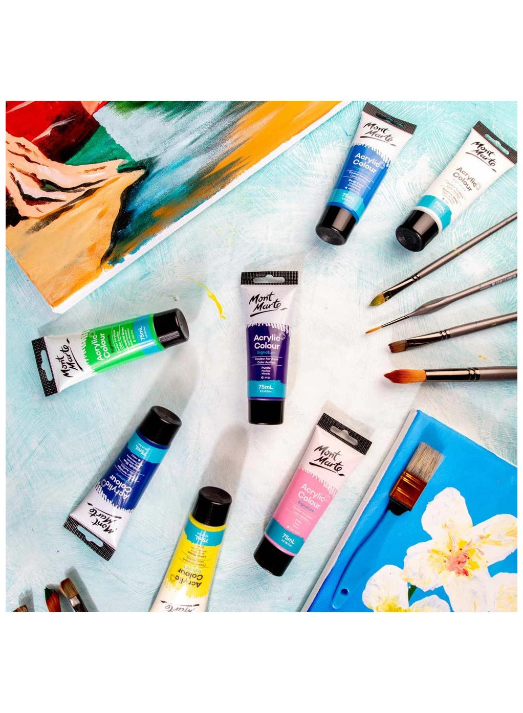 75ml tube, 75ml tube purple, acrylic, acrylic paint, acrylic paint 75ml, mont marte, paint, paint 75ml, paint 75ml tube, purple, signature, signature acrylic, signature acrylic paint, tube, tube purple