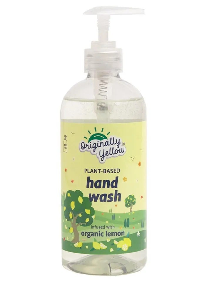 Organic Lemon Infused Hand Wash 470 ML - Originally Yellow