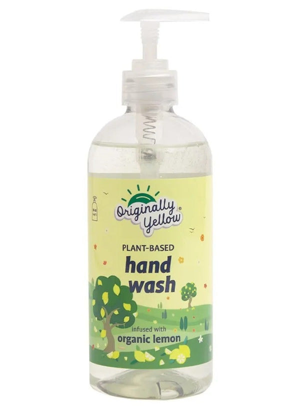Organic Lemon Infused Hand Wash 470 ML - Originally Yellow