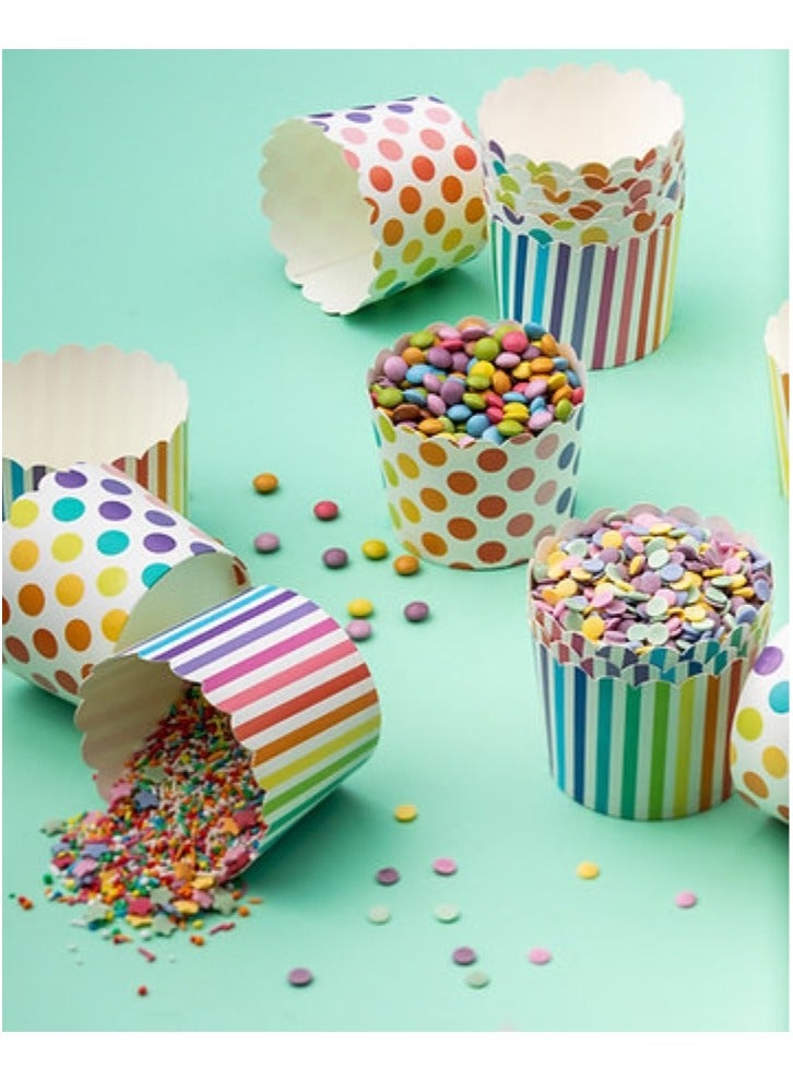 Dollar Sweets Striped Party Cups 18 Pack