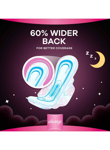 Always Breathable Soft Maxi Thick Night Sanitary Pads With Wings 24 Pads
