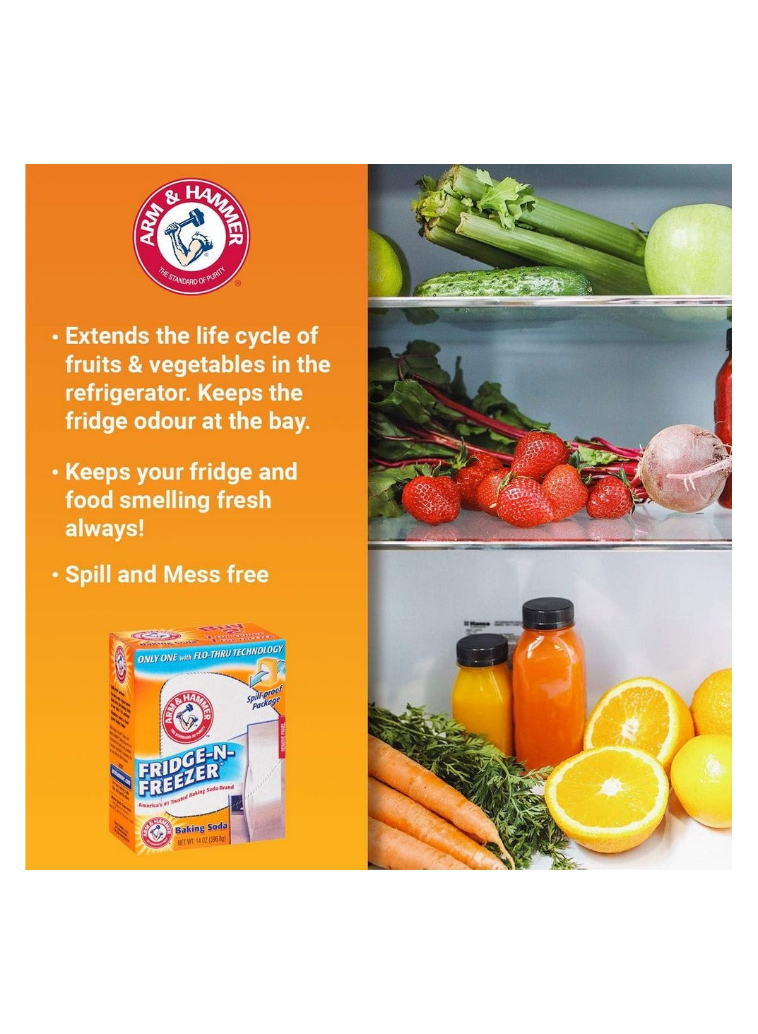 air flow, arm & hammer, back panels, baking soda, baking soda 14oz, box without, freezer baking, freezer baking soda, fridge freezer, fridge freezer baking, let air, linger like, odors tend, panels let, soda 14oz