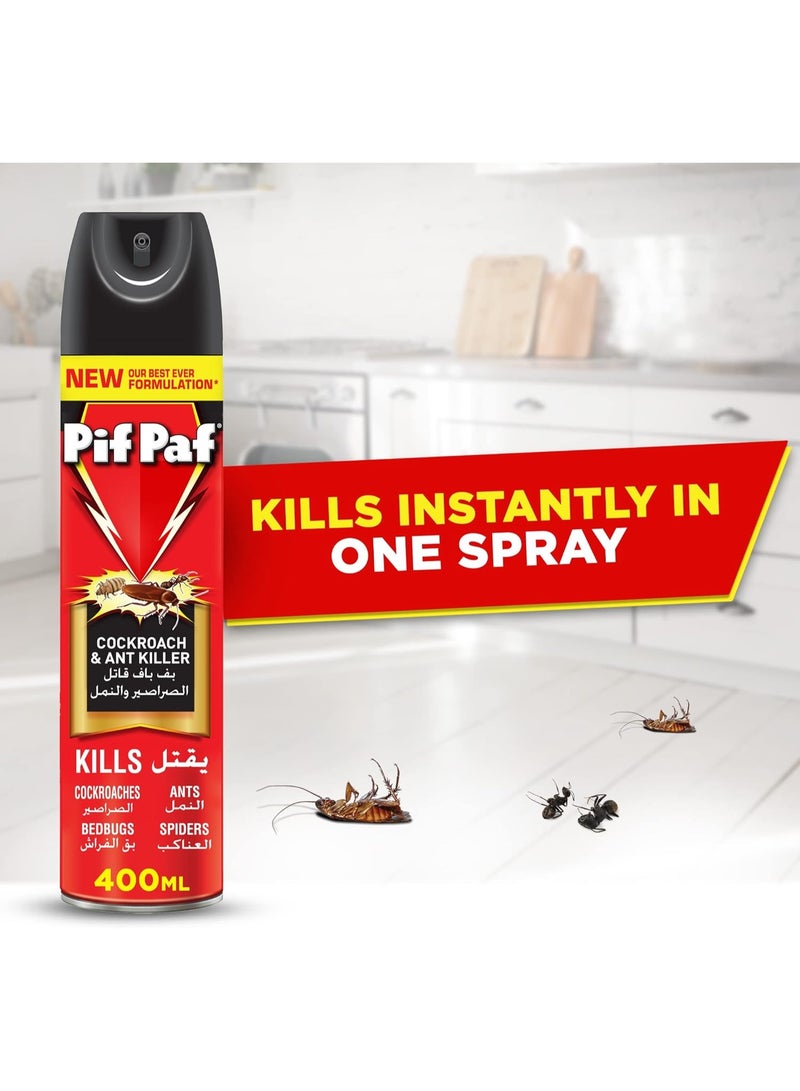 Pif Paf Cockroach & Ant Killer Spray 400 ML