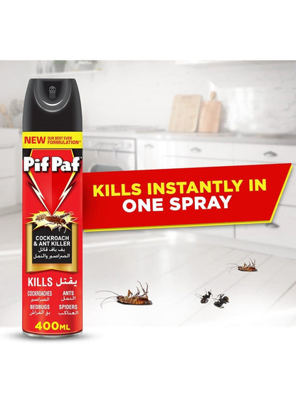 Pif Paf Cockroach & Ant Killer Spray 400 ML