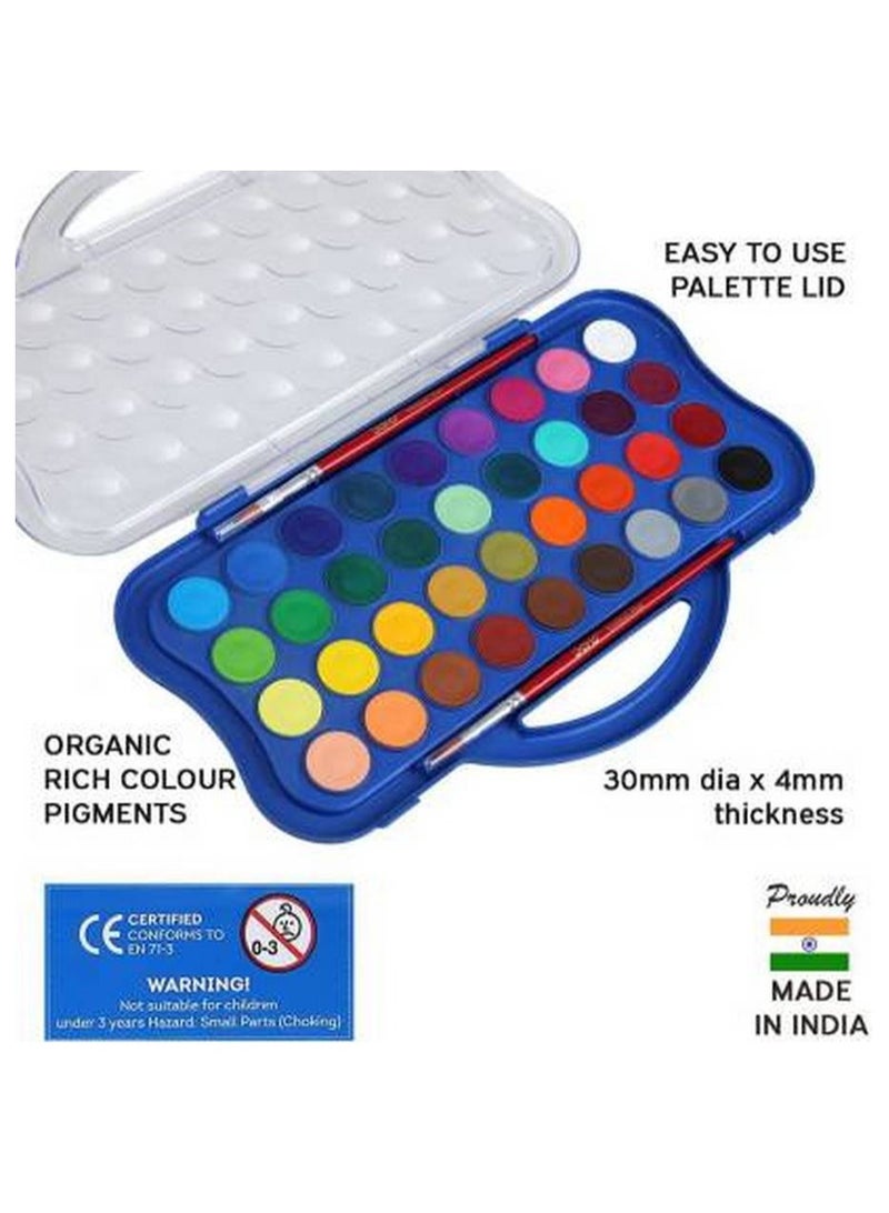 DOMS Non-Toxic 36 Shades Water Colour Cakes