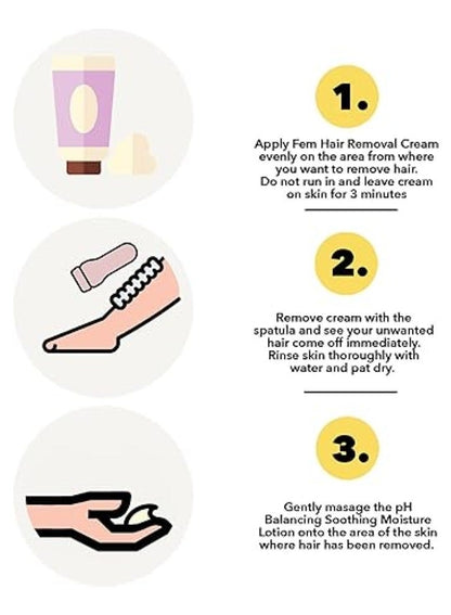 Fem Hair Removal Cream with Gold - 110 G