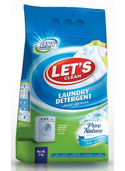 LET'S CLEAN Powder Laundry Detergent 4 Kg