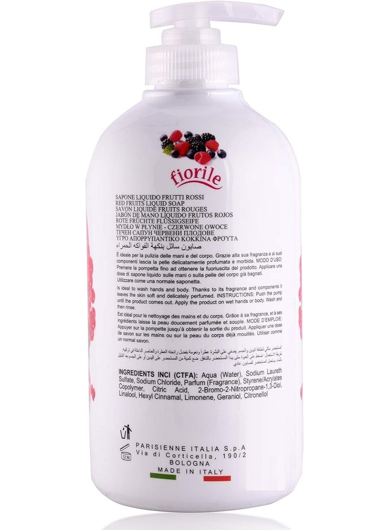 Fiorile Liquid Hand Soap Red Fruits 500ml