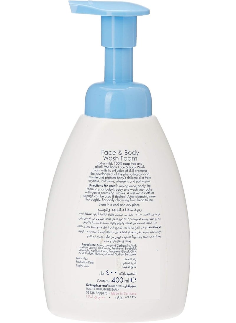 Sebamed Baby Face & Body Wash Foam 400 ML