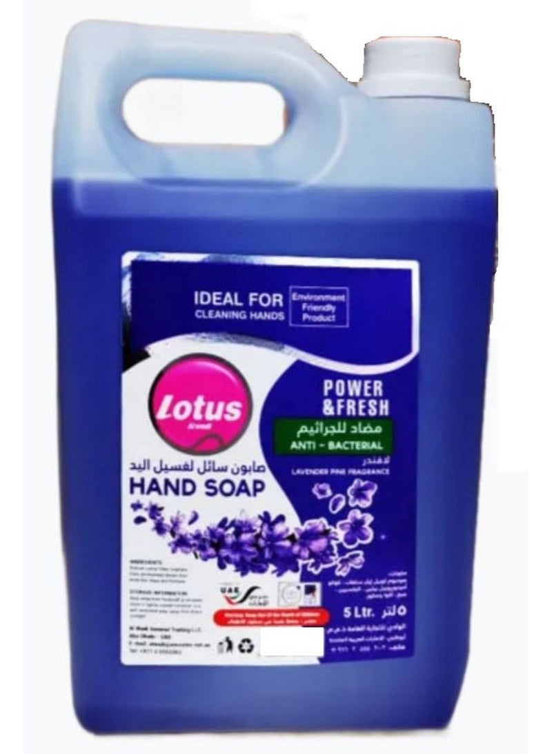 Lotus Antibacterial Hand Wash 5L - Lavender Pine