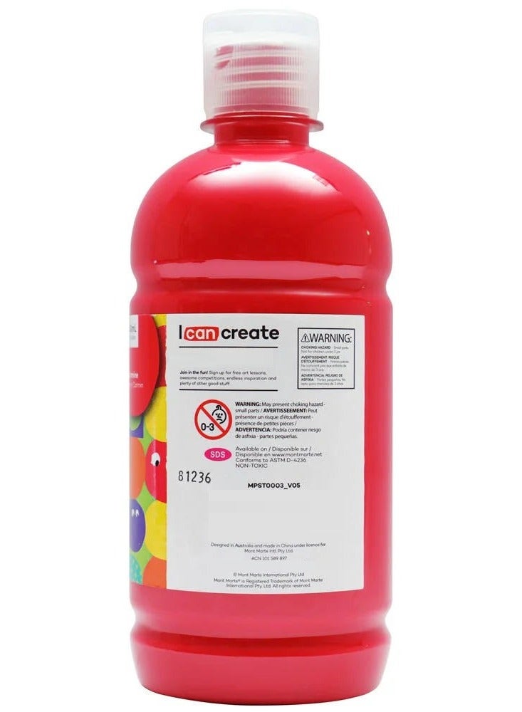 Mont Marte Poster Paint 500 ML Carmine