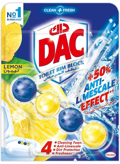 Dac 24/7 Clean And Fresh Toilet Rim Block Lemon