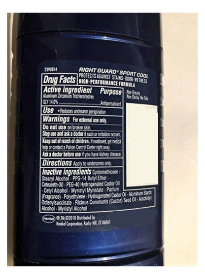 Right Guard Sport Cool Antiperspirant Deodorant 73.7 G
