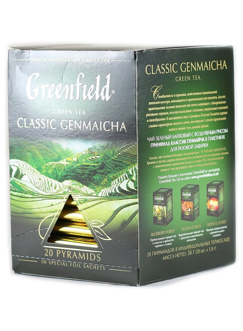 Greenfield Classic Genmaicha Tea Bags 36g