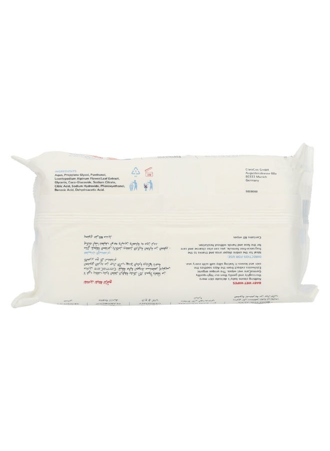 Gentle Baby Wet Water Wipes 60 Sheets - Germacare