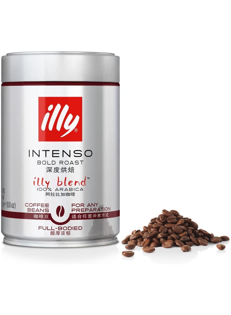Illy Intenso Bold Roast Arabica Coffee Beans 250g