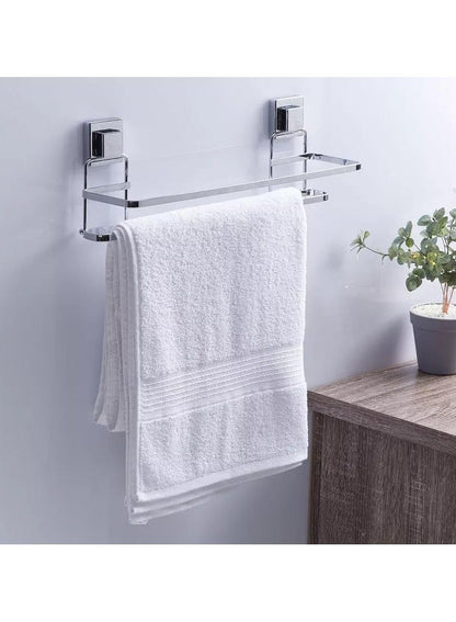 SMARTLOC Vacuum Suction Double Towel Rail Silver