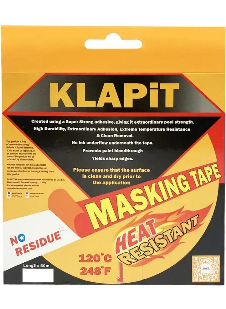 KLAPiT Waterproof Masking Tape 24mm x 50m