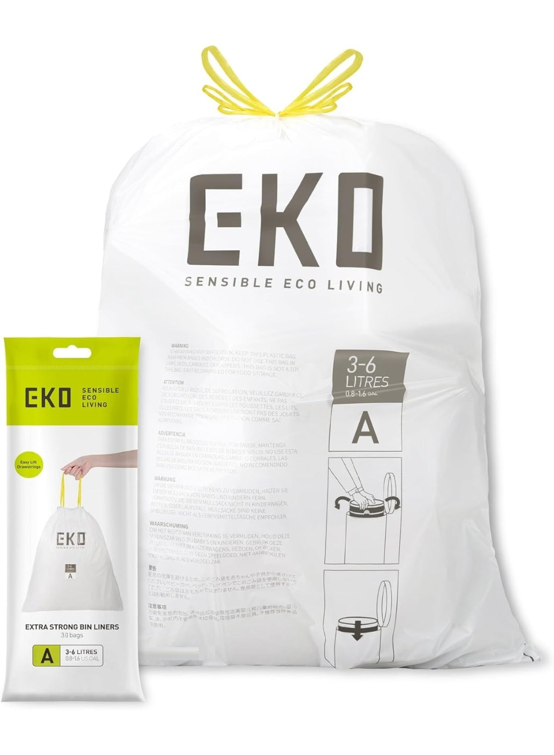 3-6 litre, 3-6 litre capacity, bin fit, bin liners, bins 3-6, bins 3-6 litre, eko, eko 3-6, eko bin, eko eva, kitchen bins, kitchen bins 3-6, litre capacity, neat fit, open top