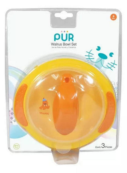 Pur Pur Walrus Mealtime Set Yellow