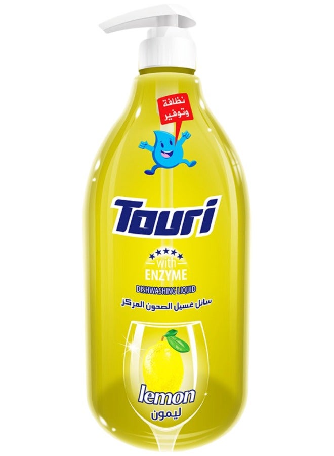 Touri Dishwashing Liquid Enzyme Lemon 1500 ML