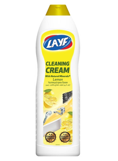 LAYF Cleaning Cream With Natural Minerals Lemon 735 ML