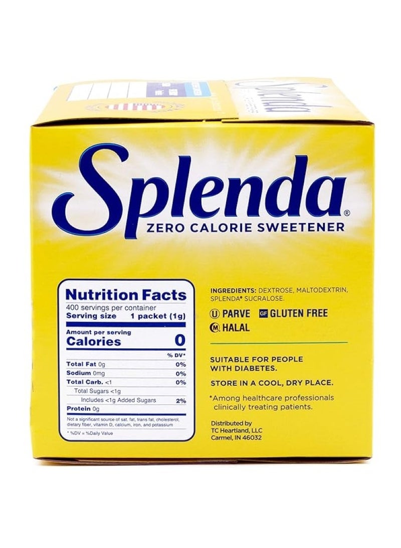 SPLENDA Zero Calorie Sweetener Packets
