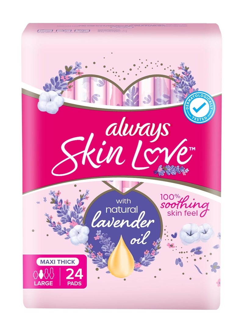 Always Skin Love Pads Lavender Freshness - 24 Count