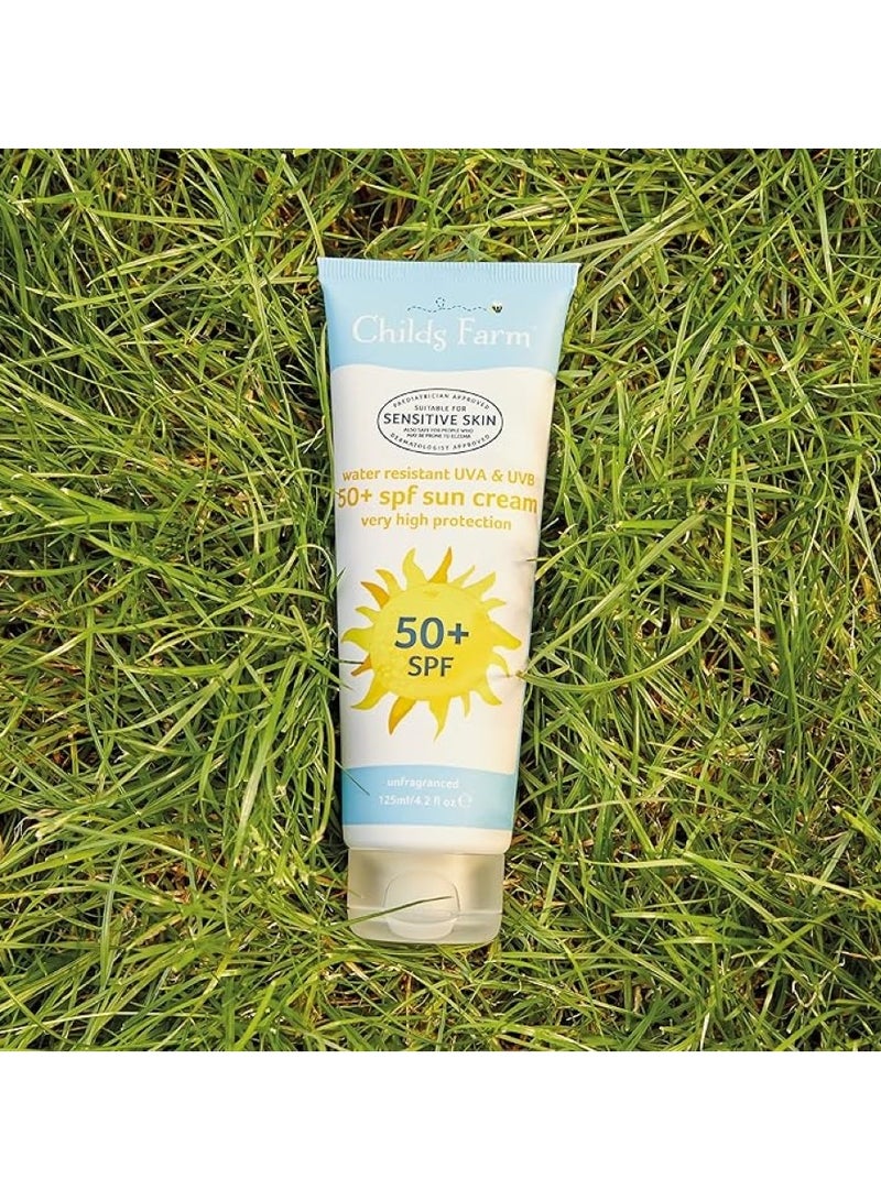 Childs Farm Fragrance Free SPF 50+ Sun Cream 125 ML