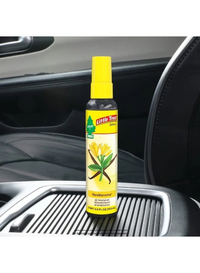 Little Trees Spray Car Air Freshener Vanillaroma 103 ML