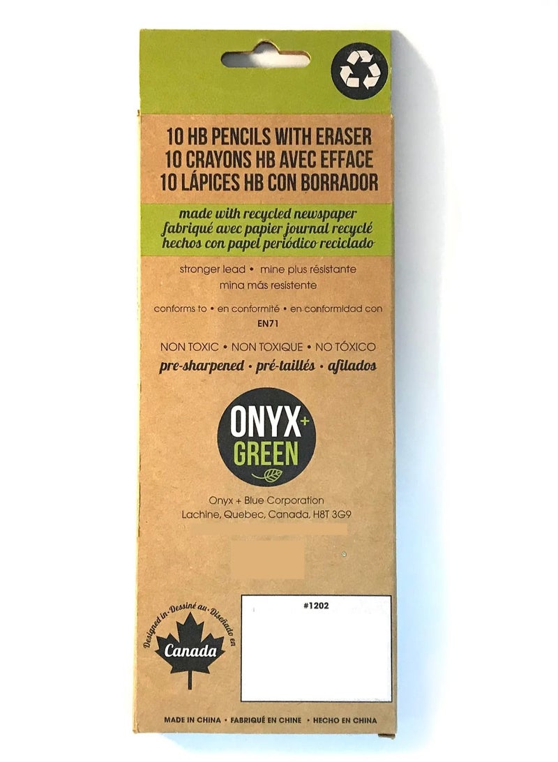Eco-Friendly Newspaper Pencil Set by ONYX+GREEN