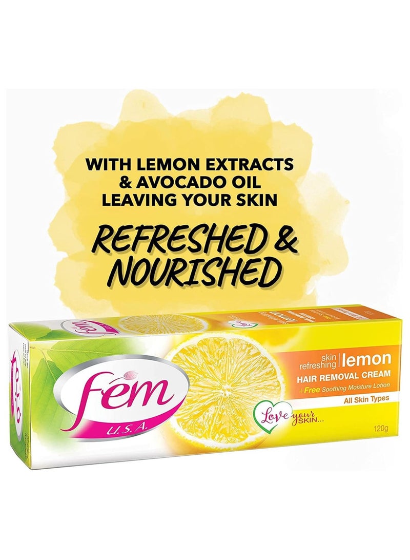 Fem Skin Refreshing Hair Removal Cream with Lemon