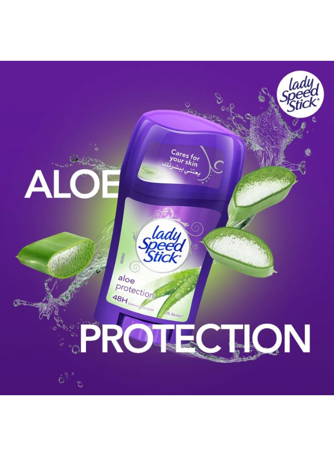aloe protection, aloe protection deodorant, aloe vera, body odor, clean dry, cool dry, day key, deodorant stick, lady speed stick, name aloe, protection deodorant, protection deodorant stick, skincare, stick net, vera care